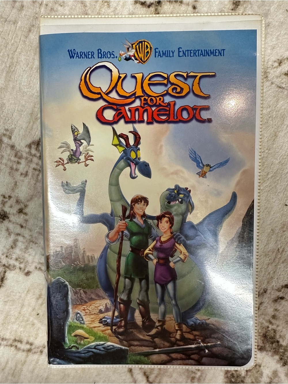 Warner Bros. Quest for Camelot VHS with Clamshell 1998
